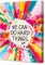 We Can Do Hard Things Inspirational Canvas Framed Wall, Colorful Flowers Girls Affirmation Motivational Canvas Framed Print for Teens Girls Home Bedroom Dorm Office Wall Decor 12" x 15"